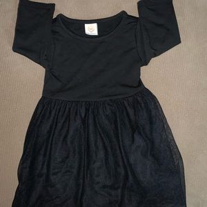 Toddler Girls Black Dress & Shoes – Size 2T